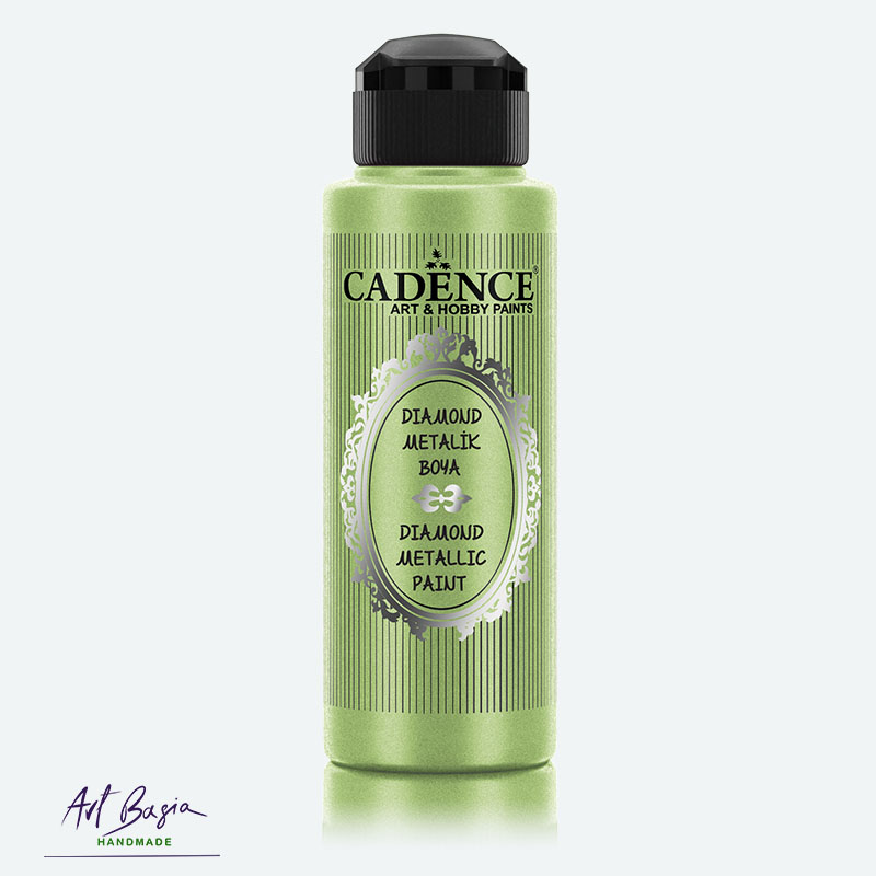 Farba metaliczna Cadence Diamond Pistachio 679 z diamentowym połyskiem 70 ml