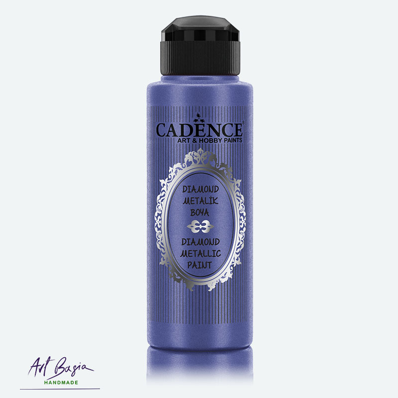 Farba metaliczna Cadence Diamond Dark blue 683 z diamentowym połyskiem 70 ml
