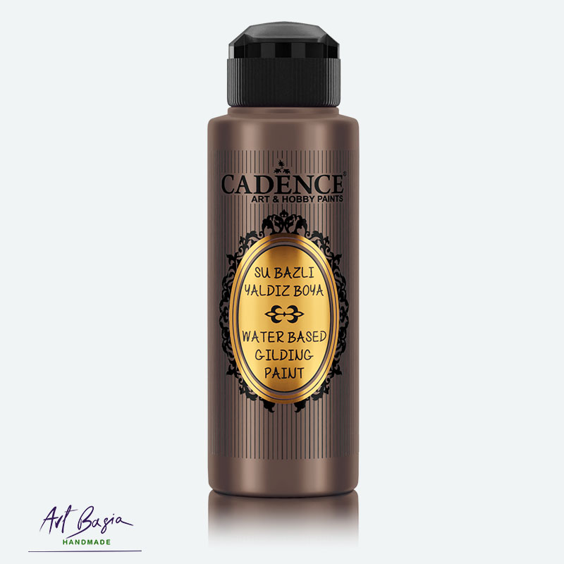 Farba metaliczna Cadence Water-Based Gilding brown 114 w buteleczce