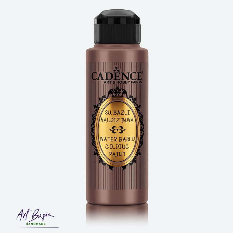 Farba metaliczna Cadence Water-Based Gilding Light brown w buteleczce