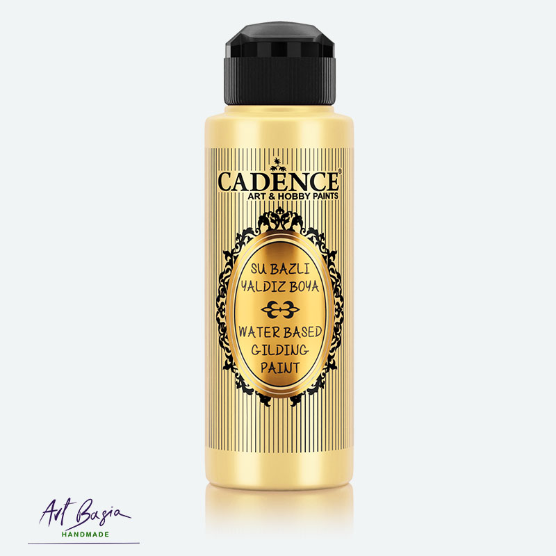 Farba metaliczna Cadence Water-Based Gilding Pure gold w buteleczce
